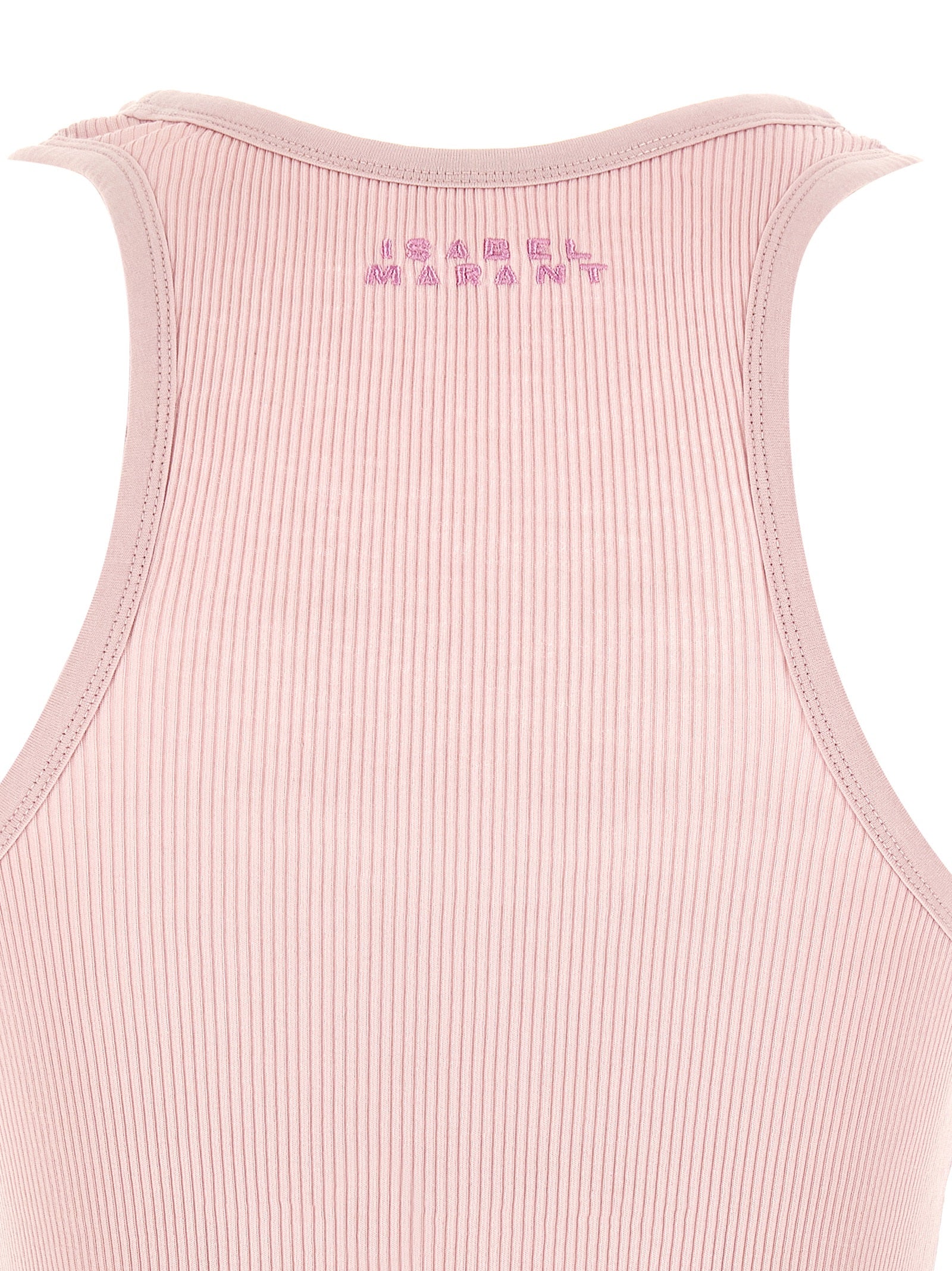 Tank Top by Isabel Marant for women in cotton multicolor & pink showcases a meticulous silhouette, artfully finished with a meticulous and for a sophisticated, meticulous look.