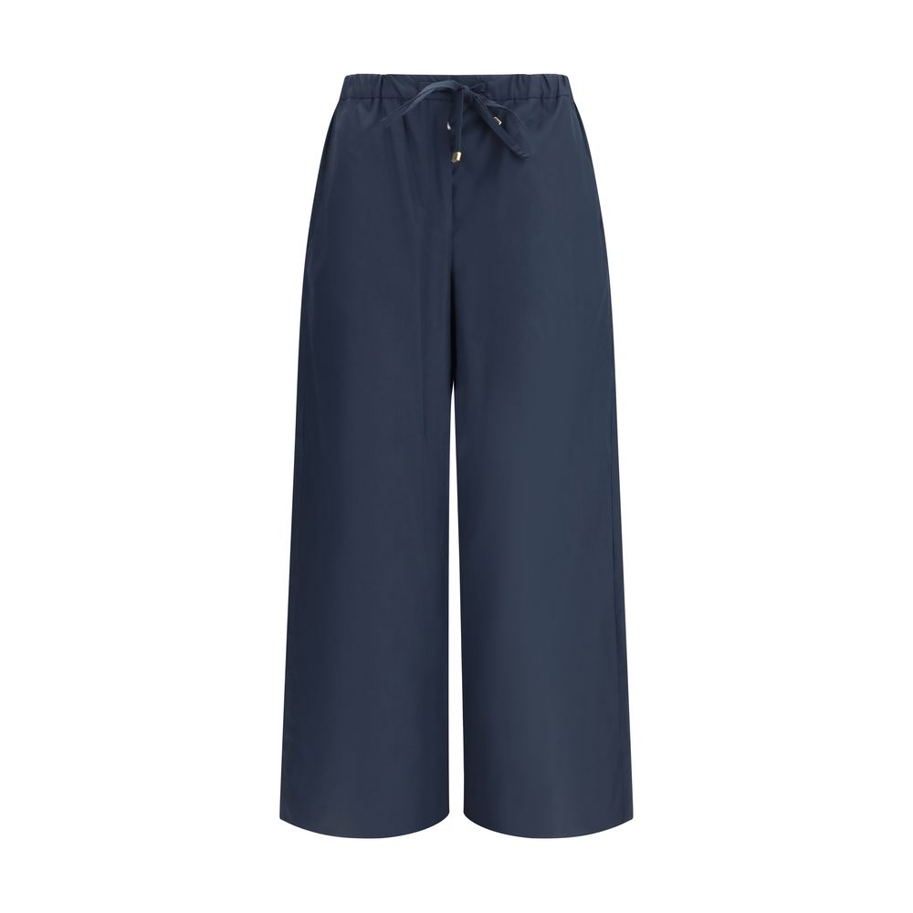 Casual Pants by S Max Mara for women in cotton blue features a refined silhouette with a refined regular-fit & wide, defined by a mid rise and a refined long for a refined finish.