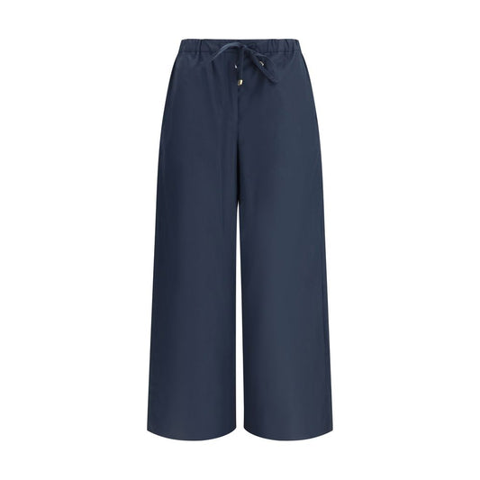 Casual Pants by S Max Mara for women in cotton blue features a refined silhouette with a refined regular-fit & wide, defined by a mid rise and a refined long for a refined finish.
