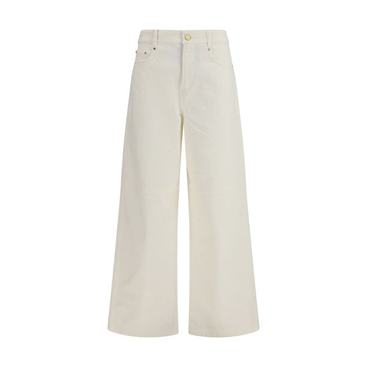 Casual Pants by S Max Mara for women in stretch cotton white presents a refined pantology silhouette, artfully defined by a refined pantology regular-fit & wide, long, and a sophisticated .