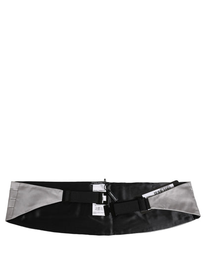Dolce & Gabbana Gray Men 100% Silk Belt Waist Cummerbund