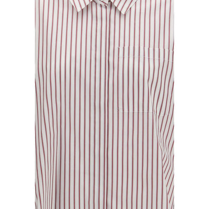 Shirt by S Max Mara for women in cotton multicolor, patterned & striped showcases a sleek silhouette, elegantly detailed with a sleek and for a sleek finish.