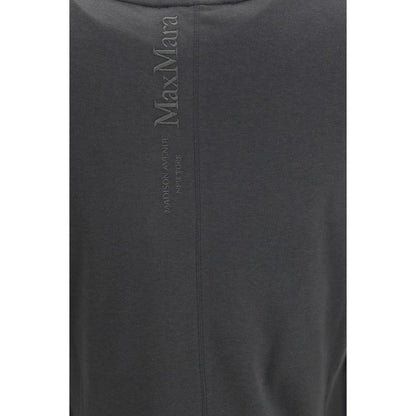 T-Shirt by S Max Mara for women in modal & cotton gray showcases a unassuming silhouette, artfully detailed with a refined round neckline and unassuming for a sophisticated, contemporary look.