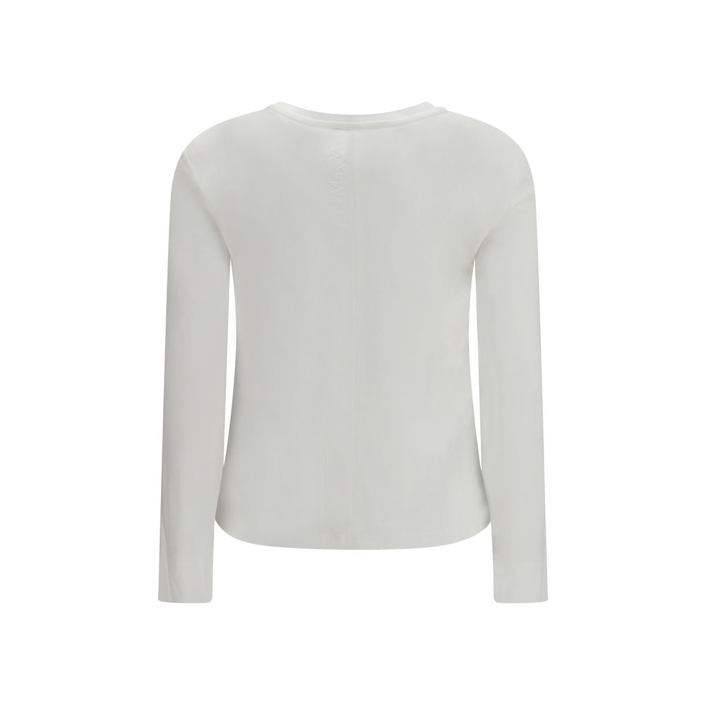 T-Shirt by S Max Mara for women in modal & cotton white features a plush silhouette, showcasing a sophisticated round neckline and for a truly plush finish.