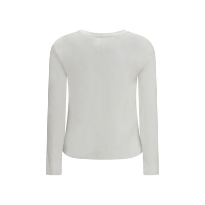 T-Shirt by S Max Mara for women in modal & cotton white features a plush silhouette, showcasing a sophisticated round neckline and for a truly plush finish.