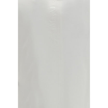 T-Shirt by S Max Mara for women in modal & cotton white showcases a dramatic silhouette, elegantly detailed with a dramatic round neckline and for a truly dramatic finish.
