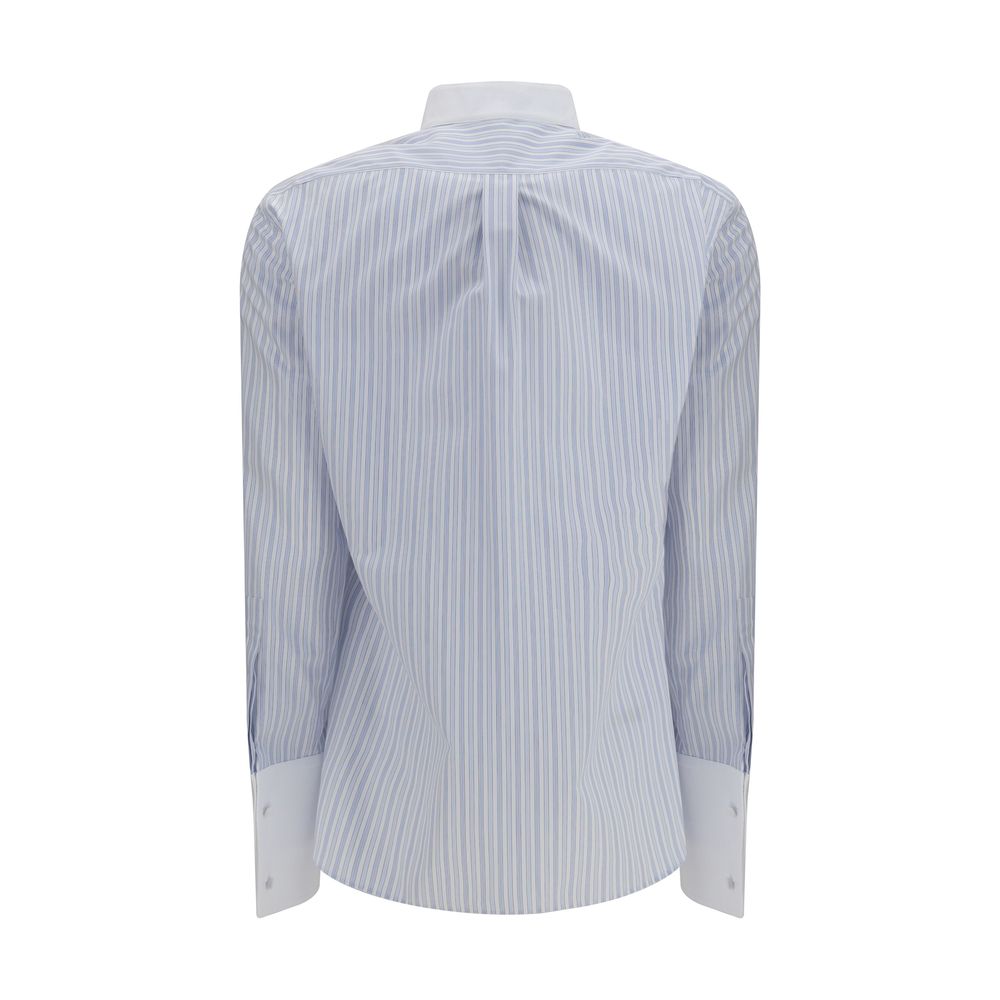 Shirt by Tom Ford for women in cotton blue, pearl, patterned & striped, featuring a nuanced and nuanced for a sophisticated finish.