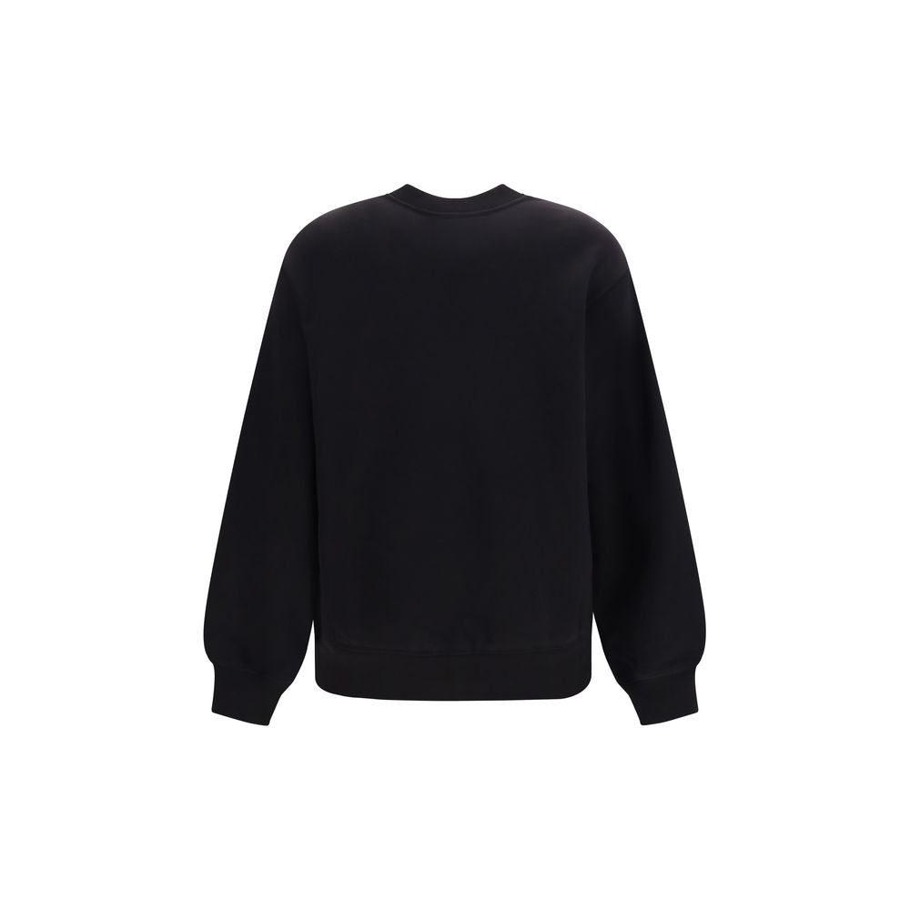 Sweatshirt by Dolce & Gabbana for women in cotton black showcases a slouchy chic silhouette, artfully detailed with a slouchy chic crew neckline and for a slouchy chic finish.