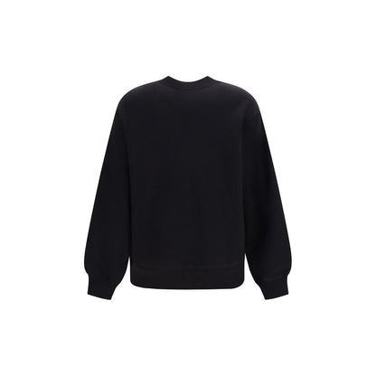 Sweatshirt by Dolce & Gabbana for women in cotton black showcases a slouchy chic silhouette, artfully detailed with a slouchy chic crew neckline and for a slouchy chic finish.