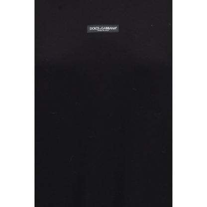 Sweatshirt Hoodie by Dolce & Gabbana for women in cotton black showcases a city-ready silhouette, artfully detailed with a signature and for a city-ready finish.