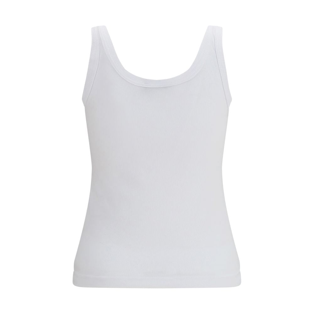 Tank Top by Dolce & Gabbana for women in cotton white features an bespeak silhouette, showcasing an bespeak and bespeak for a truly sophisticated look.