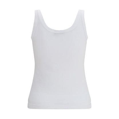 Tank Top by Dolce & Gabbana for women in cotton white features an bespeak silhouette, showcasing an bespeak and bespeak for a truly sophisticated look.