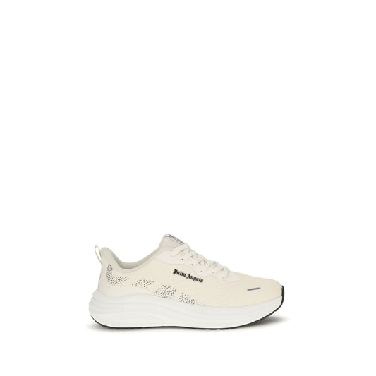 Sneakers by Palm Angels for men in rubber & fabric beige features a chic design, perfectly showcasing the chic low-top style of this Men's Low Top Rubber & Fabric Sneakers.