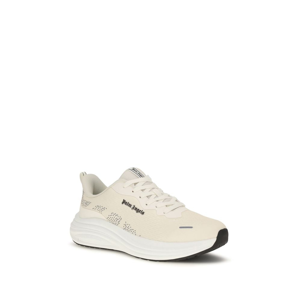 Sneakers by Palm Angels for men in rubber & fabric beige features an versatile design from the Men's Low Top Rubber & Fabric Sneakers collection, highlighting a versatile low-top style for a premium, high-fashion look.