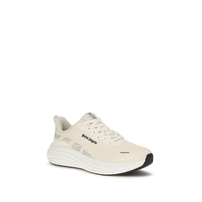 Sneakers by Palm Angels for men in rubber & fabric beige features an versatile design from the Men's Low Top Rubber & Fabric Sneakers collection, highlighting a versatile low-top style for a premium, high-fashion look.