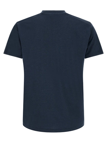 Tom Ford Men's Regular Fit Short-Sleeve Crew Neck Lyocell & Cotton T-Shirt - Blue