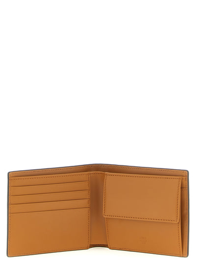 Cardholder Wallet by MCM for men in cotton coated canvas & poly leather brown & monogram showcases a distinguished silhouette, artfully capturing the essence of the distinguished Visetos Cotton Coated Canvas & Poly Leather Cardholder Wallet design with functional card-organization bifold coin-purse.