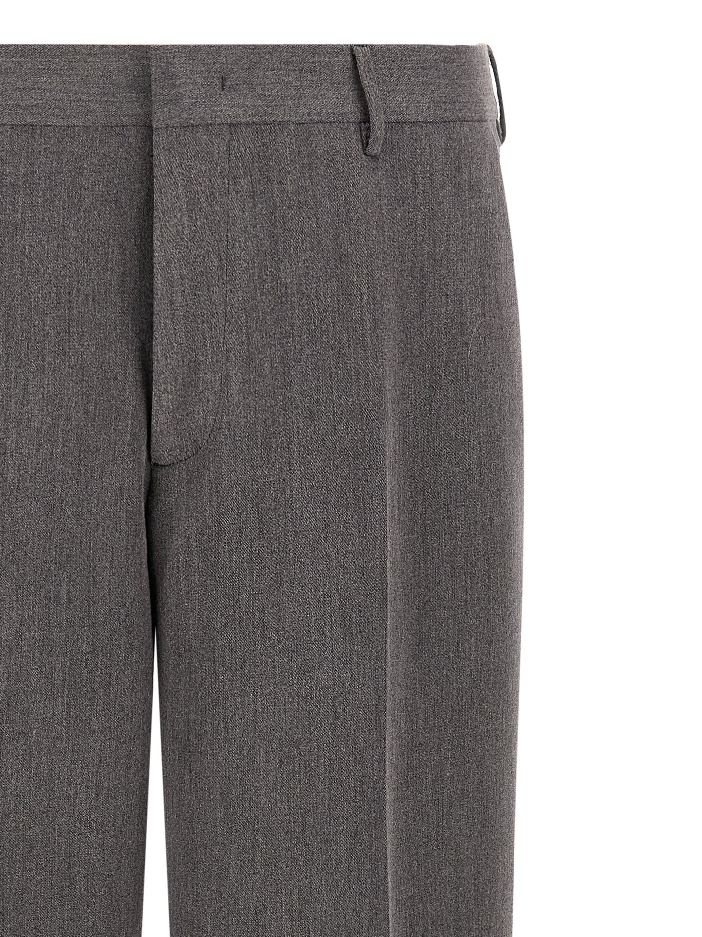 CELLAR DOOR Men's Relaxed Fit Stretch Polyester & Viscose Trousers - Brown