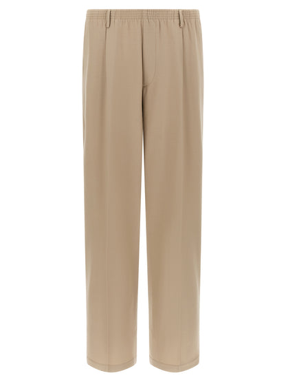 Trousers by CELLAR DOOR for men in virgin wool beige presents a smart silhouette, meticulously detailed with a smart wide, a smart long, and a smart .