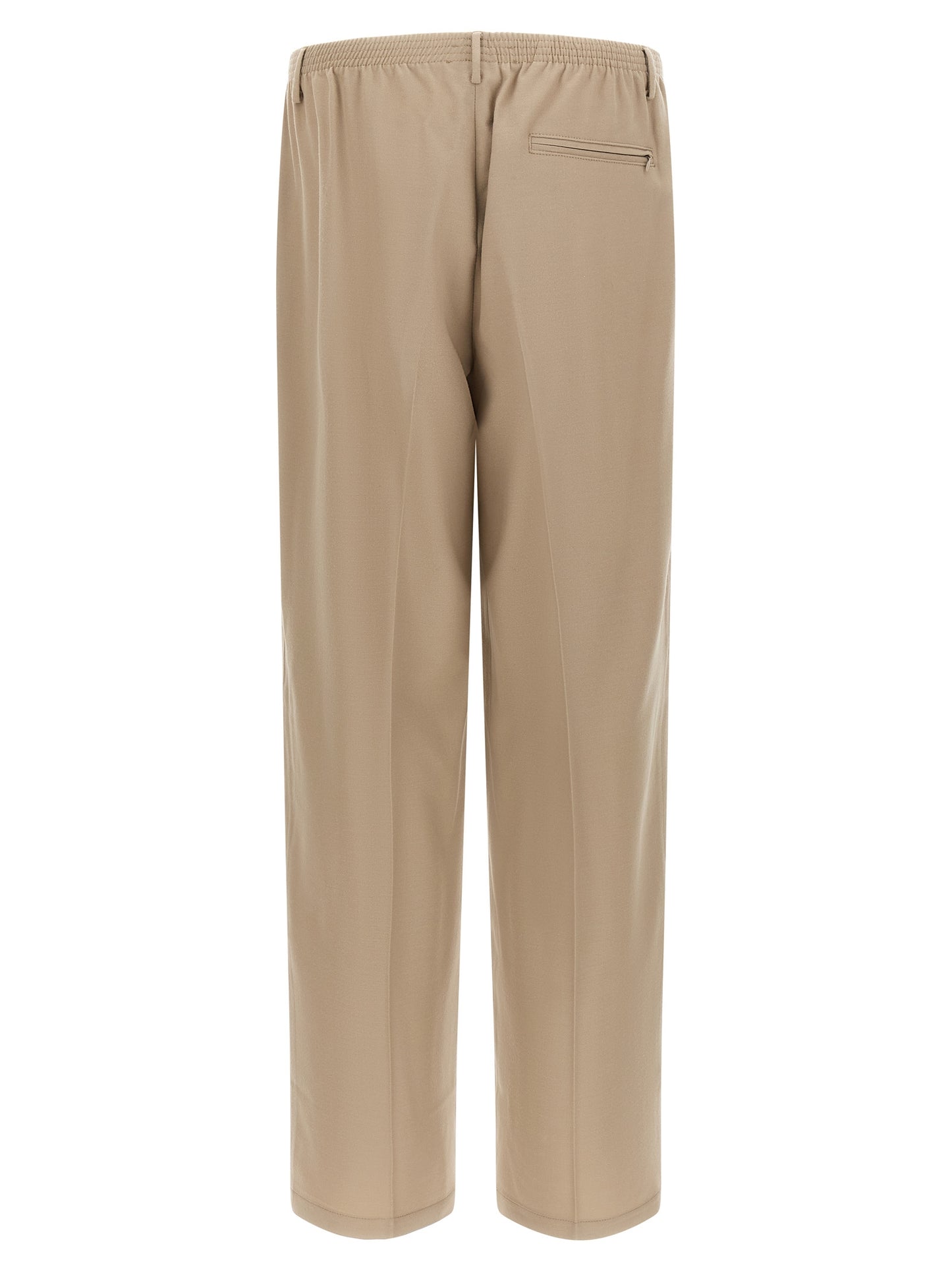 Trousers by CELLAR DOOR for men in virgin wool beige features a tailored silhouette with a tailored wide, defined by its long and a sophisticated .