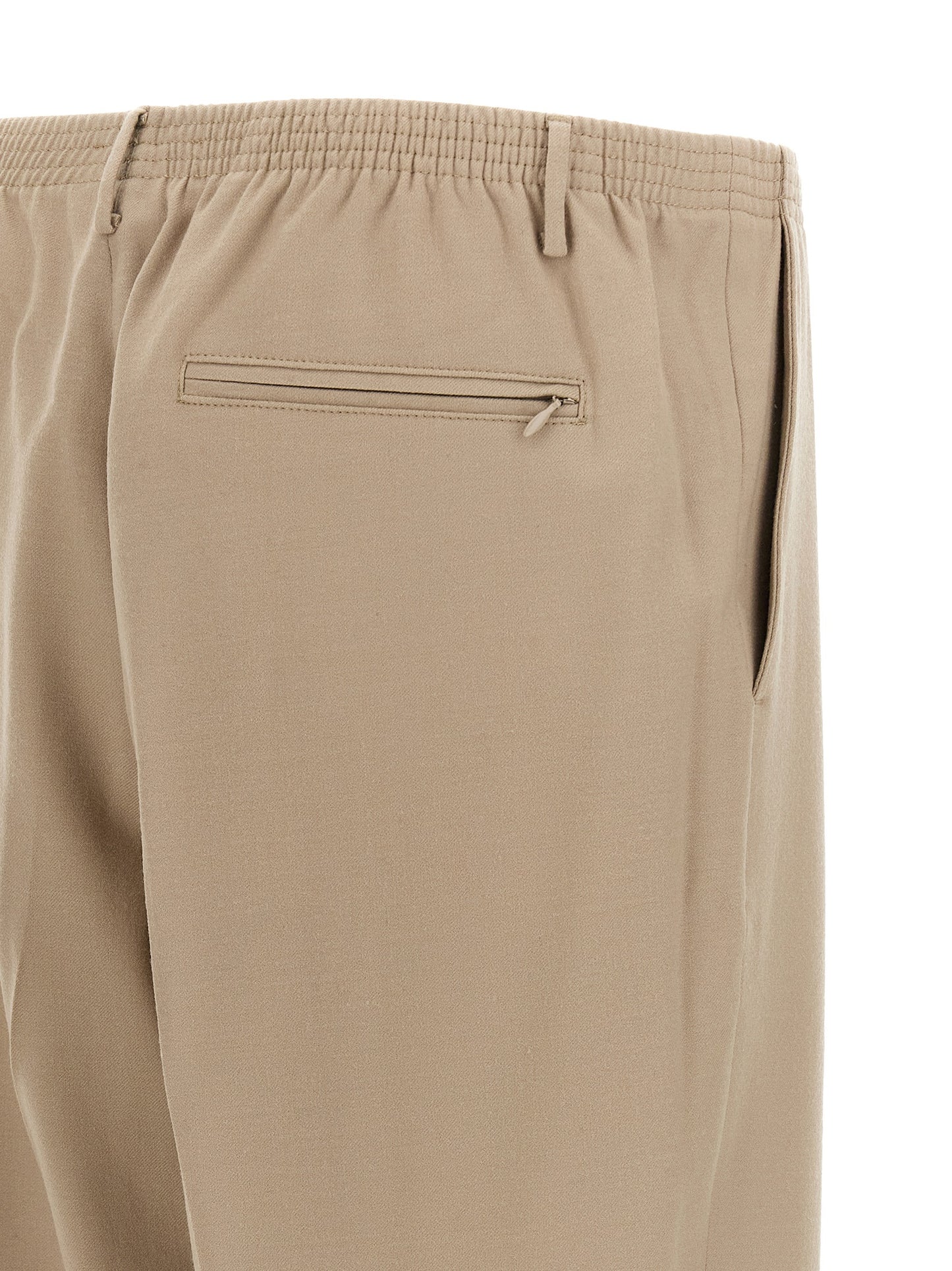 Trousers by CELLAR DOOR for men in virgin wool beige features a tailored silhouette with a tailored wide, defined by its long and a sophisticated .