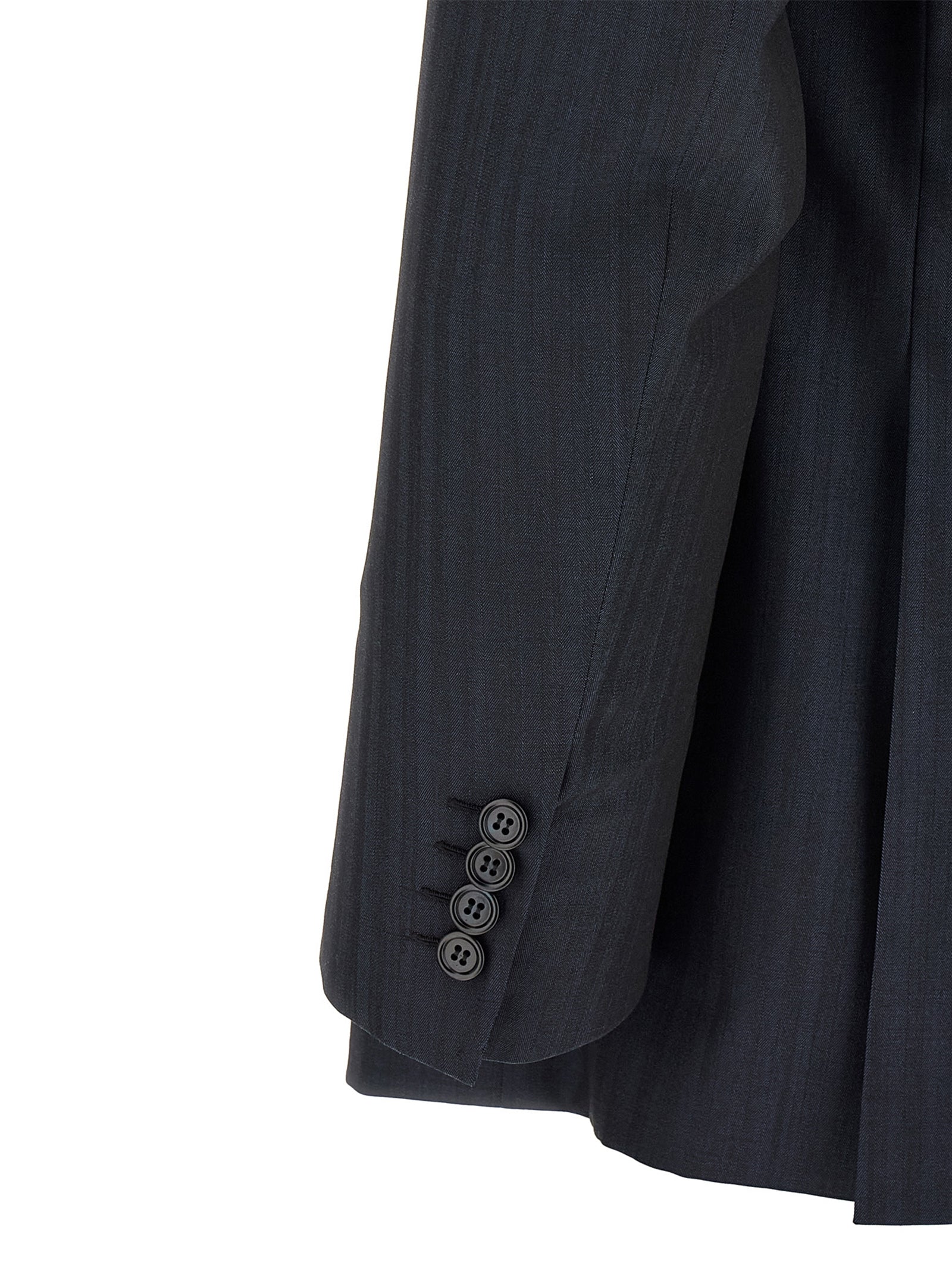 This Pant Suit by Brioni for men in wool navy presents a discerning silhouette, featuring a sophisticated and a discerning straight for a refined and polished look.