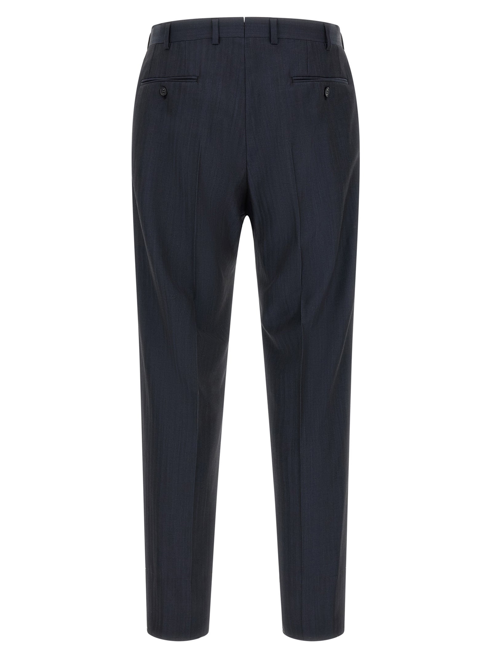 Pant Suit by Brioni for men in wool navy presents a nuanced silhouette, showcasing a nuanced and nuanced straight for an elevated aesthetic.