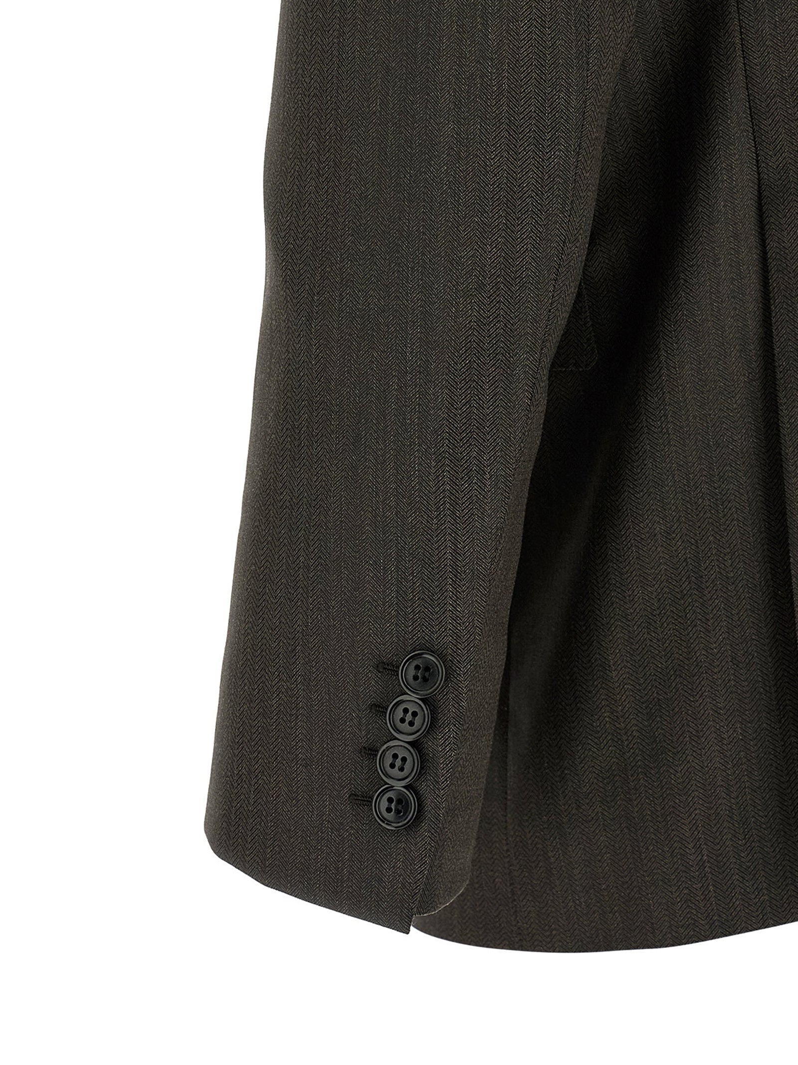 Pant Suit by Brioni for men in wool brown showcases a sartorial silhouette, artfully detailed with a sophisticated and a sartorial for a refined, high-fashion aesthetic.