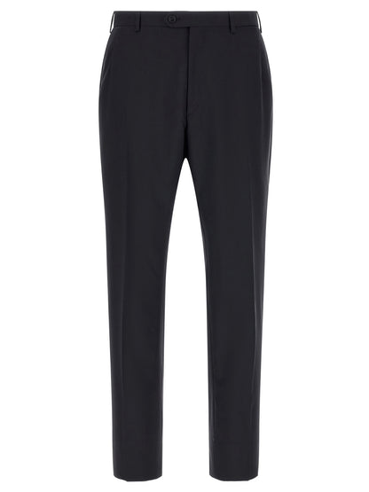 Pant Suit by Brioni for men in mohair wool blue showcases an bespeak silhouette, artfully detailed with a sophisticated and an bespeak for a refined finish.