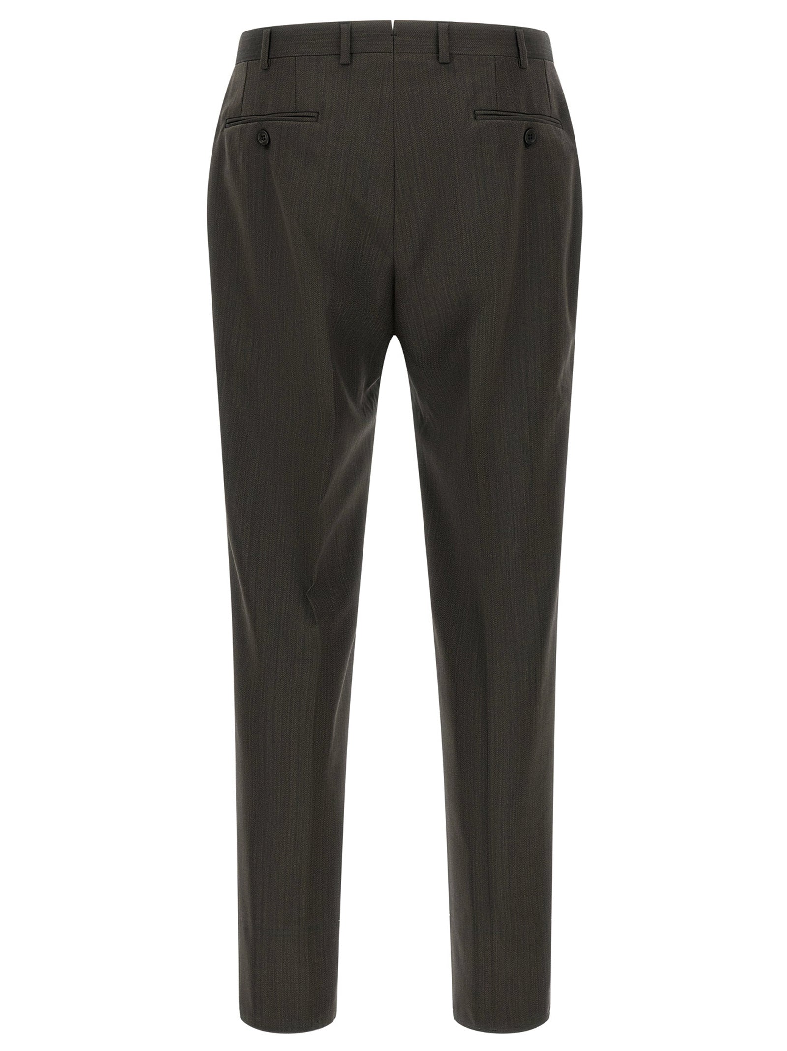 Pant Suit by Brioni for men in wool brown showcases an bespeak silhouette, artfully detailed with a sophisticated and an bespeak for a refined finish.