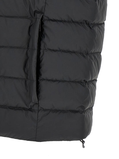 Vest by Polo Ralph Lauren for men in polyester black features an contemporary silhouette, showcasing refined pockets and a contemporary for a sophisticated layered look.