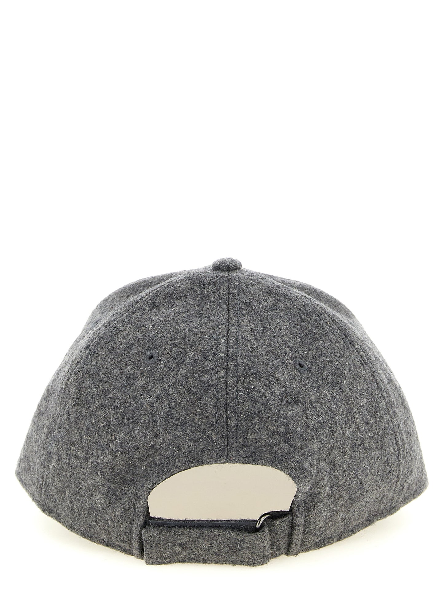 Baseball Cap by Ballantyne for men in wool gray & monogram presents a statuesque silhouette, artfully capturing the essence of the statuesque Wool Baseball Cap design for a sophisticated look.
