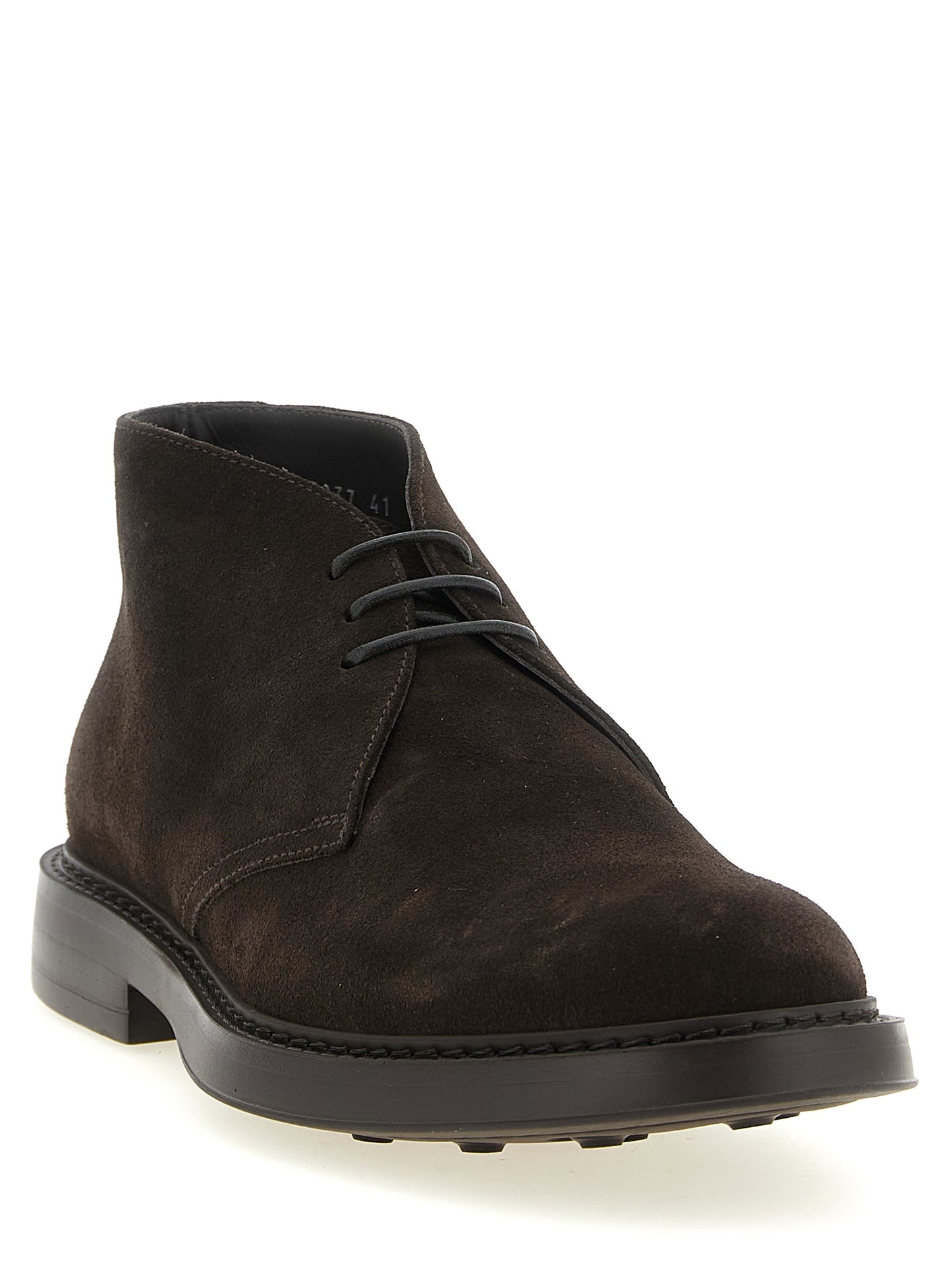 Ankle Chukka-Desert Boots by Doucal's for men in suede lamb leather brown showcases a ergonomic silhouette from the Men's Suede Lamb Leather Ankle Chukka-Desert Boots collection, featuring a ergonomic and a ergonomic .