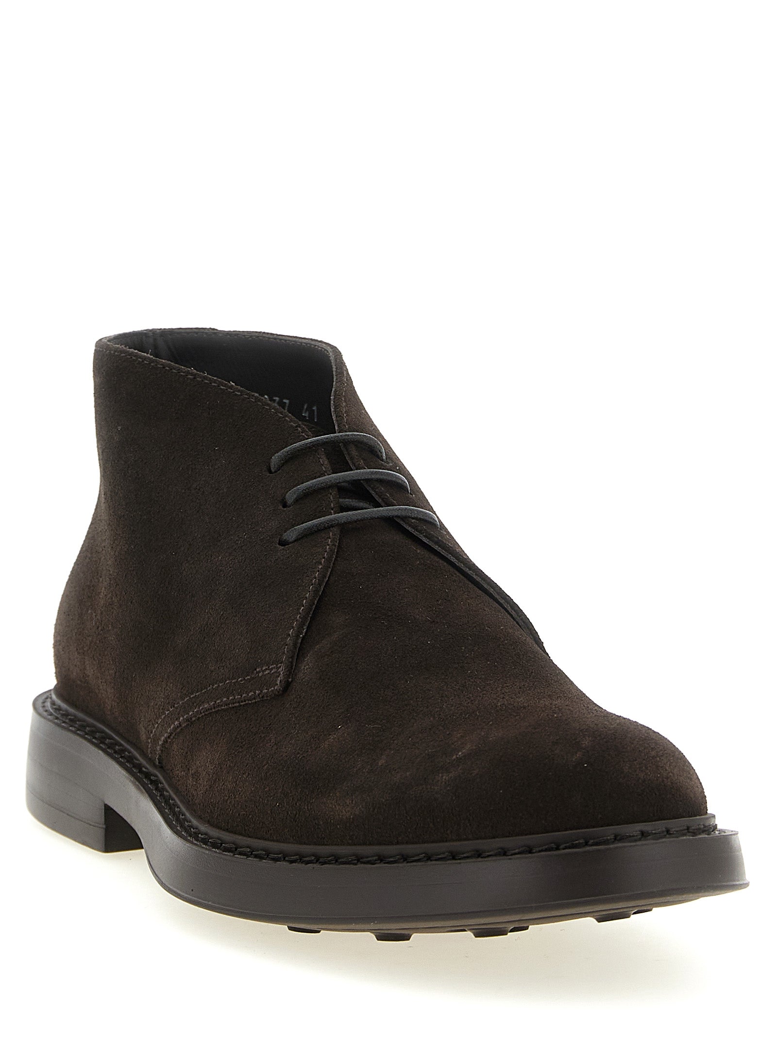 Ankle Chukka-Desert Boots by Doucal's for men in suede lamb leather brown showcases a ergonomic silhouette from the Men's Suede Lamb Leather Ankle Chukka-Desert Boots collection, featuring a ergonomic and a ergonomic .