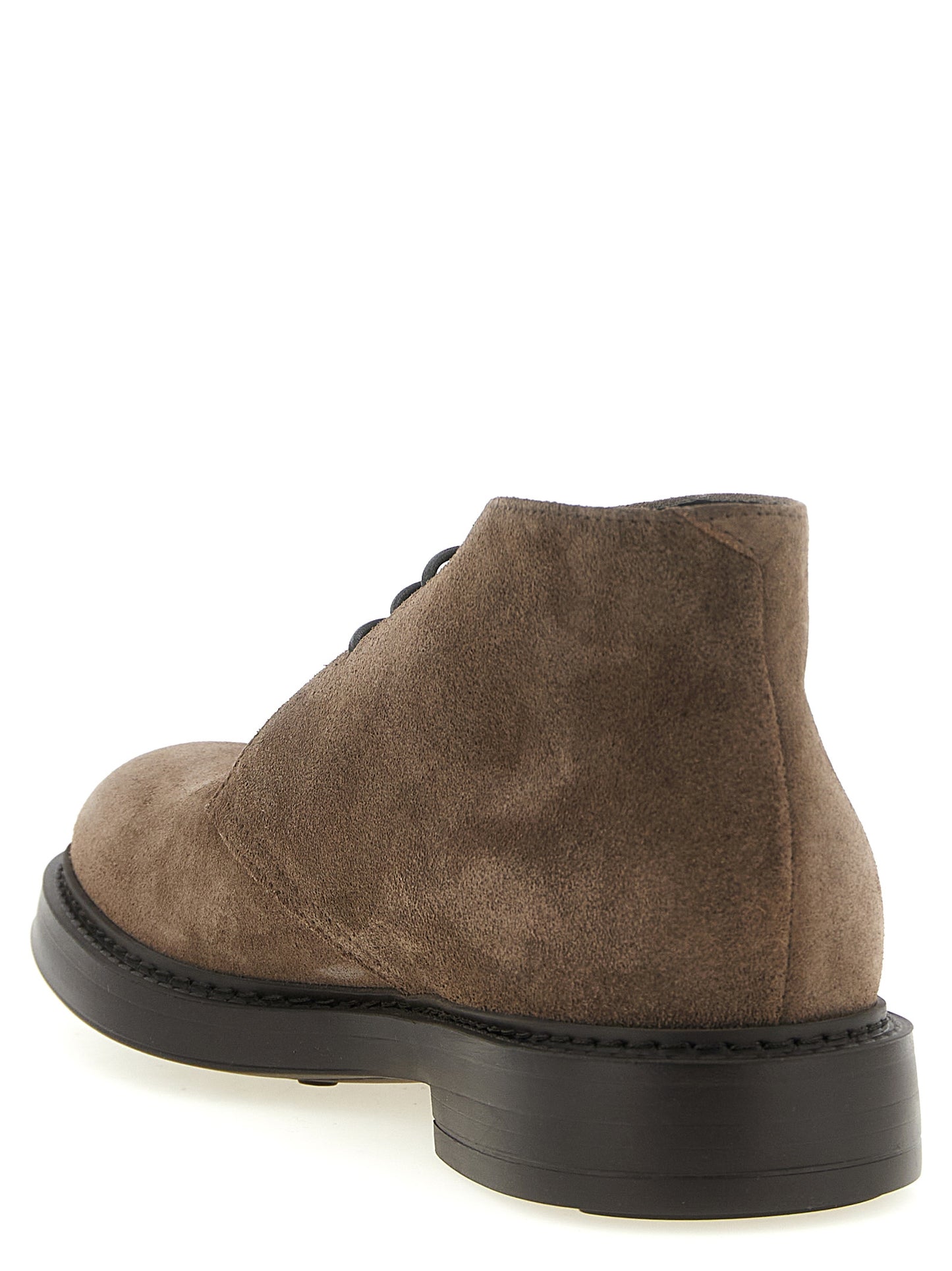 Ankle Chukka-Desert Boots by Doucal's for men in suede lamb leather brown showcases a ergonomic silhouette from the Men's Suede Lamb Leather Ankle Chukka-Desert Boots collection, featuring a ergonomic and a ergonomic .