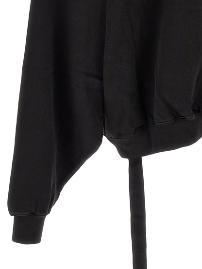 Sweatshirt Hoodie by DRKSHDW for men in organic cotton black & signature features a authentic silhouette, showcasing a sophisticated and authentic detail for a refined finish.