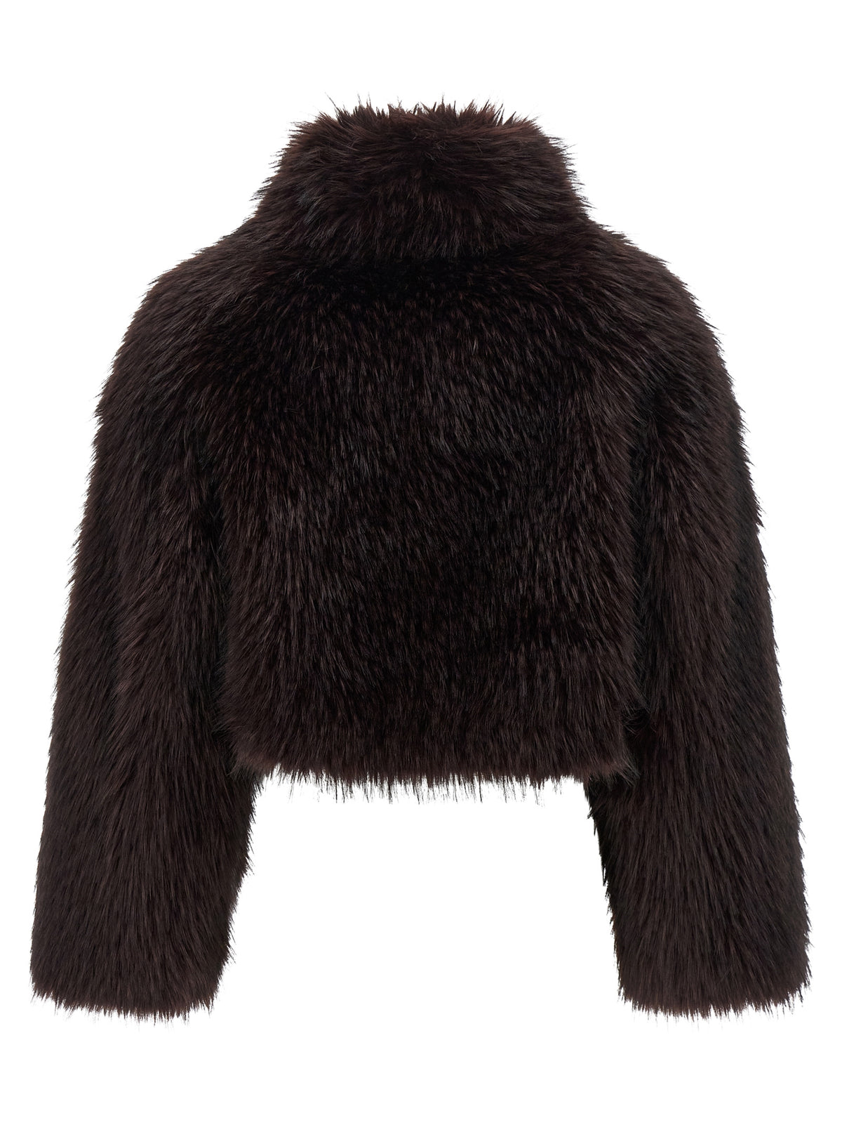 Overcoat by PINKO for women in polyester viscose & silver fox fur purple & silver features an satoral silhouette, showcasing a sophisticated wrap high-neck neckline and satoral for a premium, timeless look.