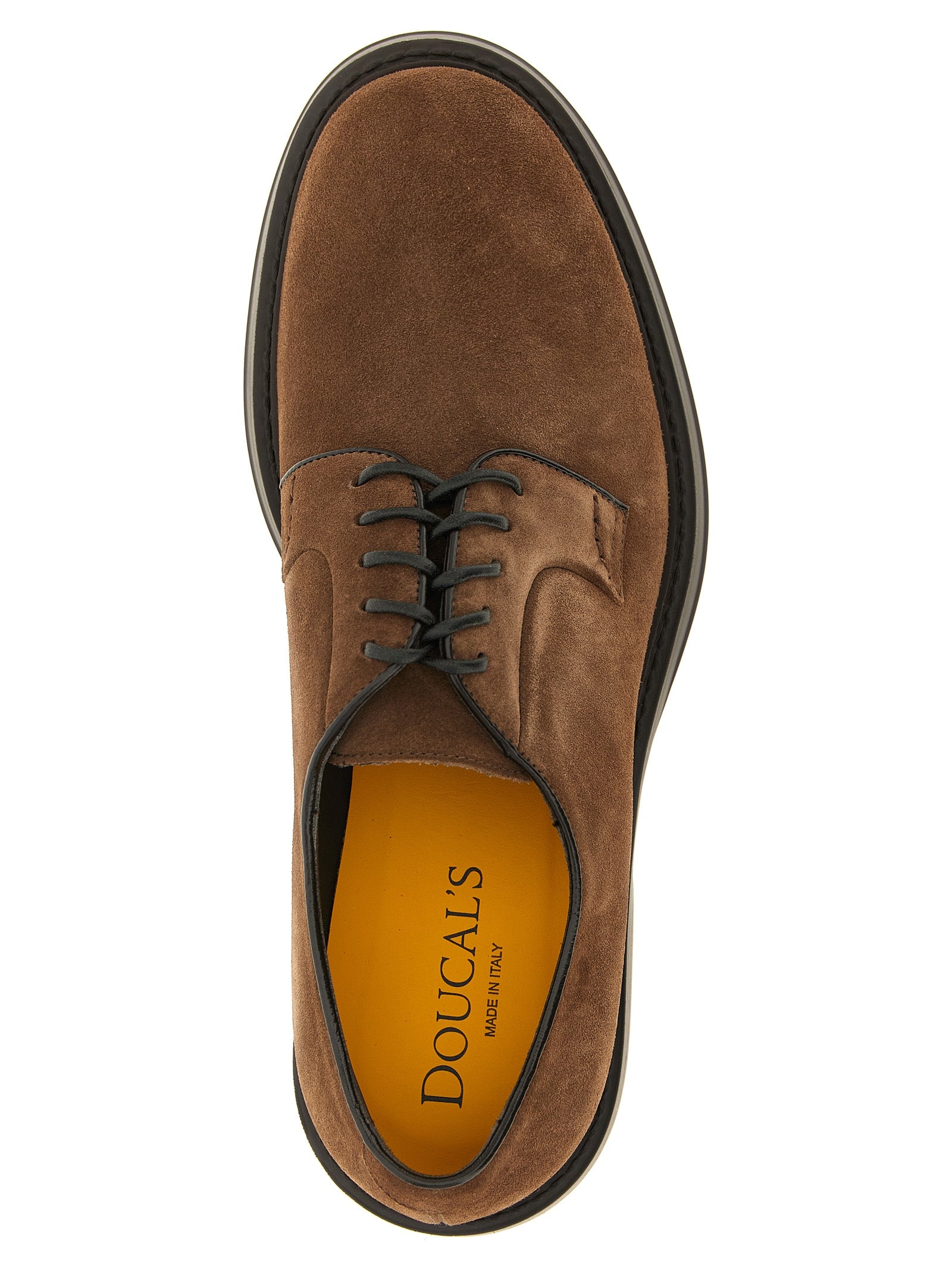 This Derby Shoes by Doucal's for men in suede lamb leather black & brown features an exquisite silhouette from the Blake Men's Suede Lamb Leather Derby Shoes collection, defined by a sophisticated and elegant .