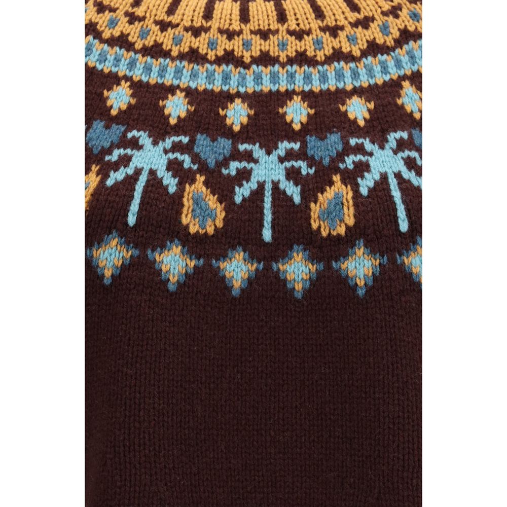 Sweatshirt by Alanui for women in wool bordeaux, patterned & jacquard presents a smart casual silhouette, featuring a smart casual and for a sophisticated look.