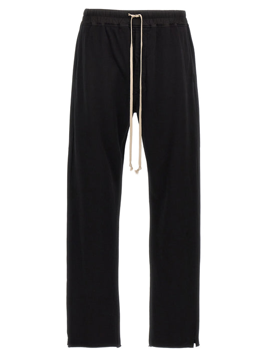 Casual Pants by DRKSHDW for men in cotton black features an refined tailoring silhouette, showcasing a premium straight-leg with a and long cut for a refined tailoring look.