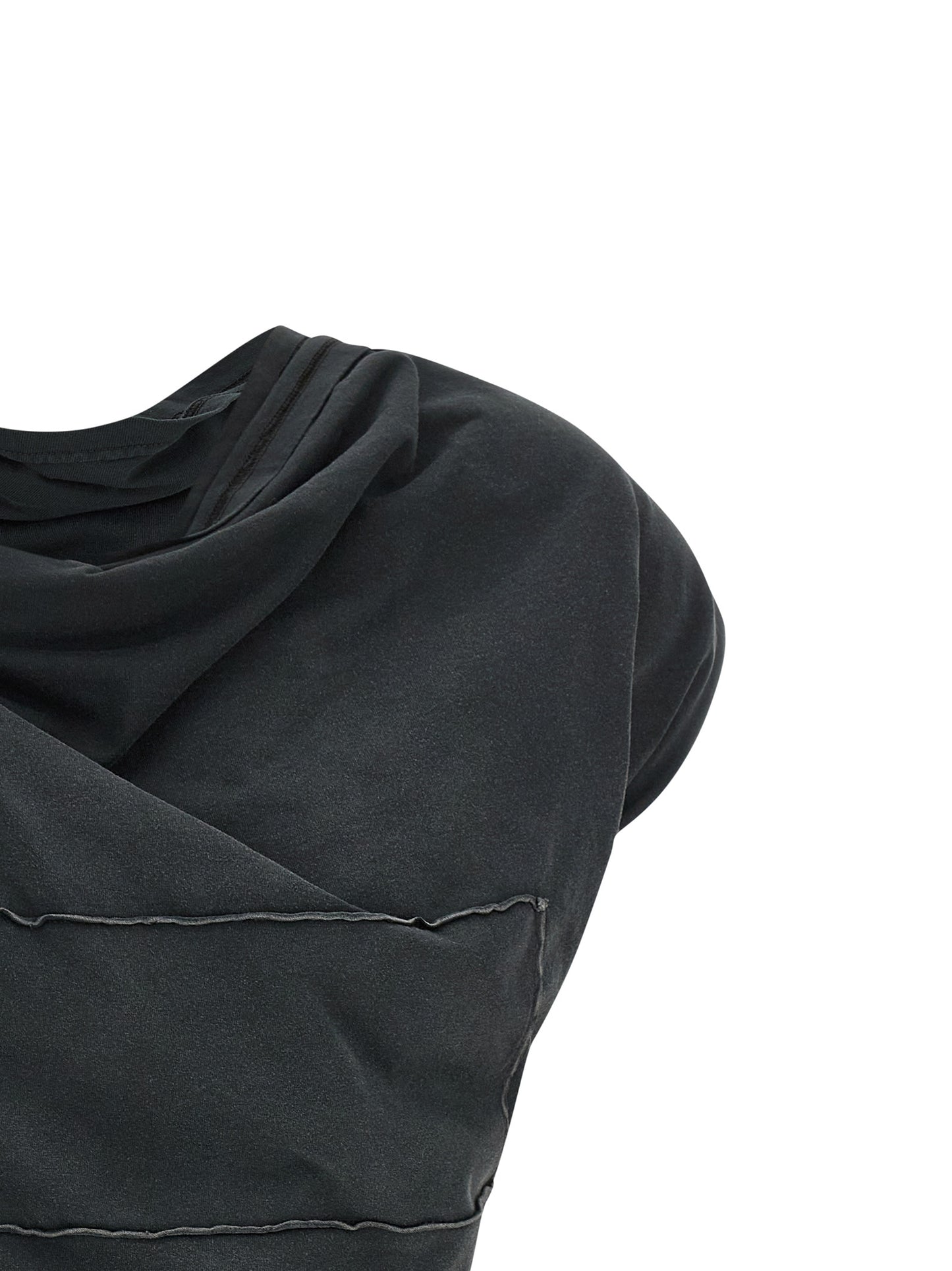 Blouse by Maison Margiela for women in cotton gray & white, featuring a nuanced and nuanced for a sophisticated finish.