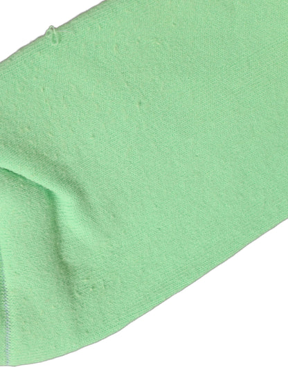 Dolce & Gabbana Women's Calf Leather & Cotton Socks - Green