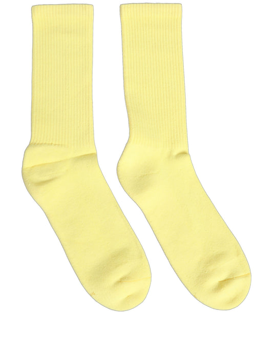 Socks by Dolce & Gabbana for women in calf leather & cotton yellow features an utilitarian chic finish from the Women's Calf Leather & Cotton Socks collection, offering an utilitarian chic fit that ensures sophisticated comfort.