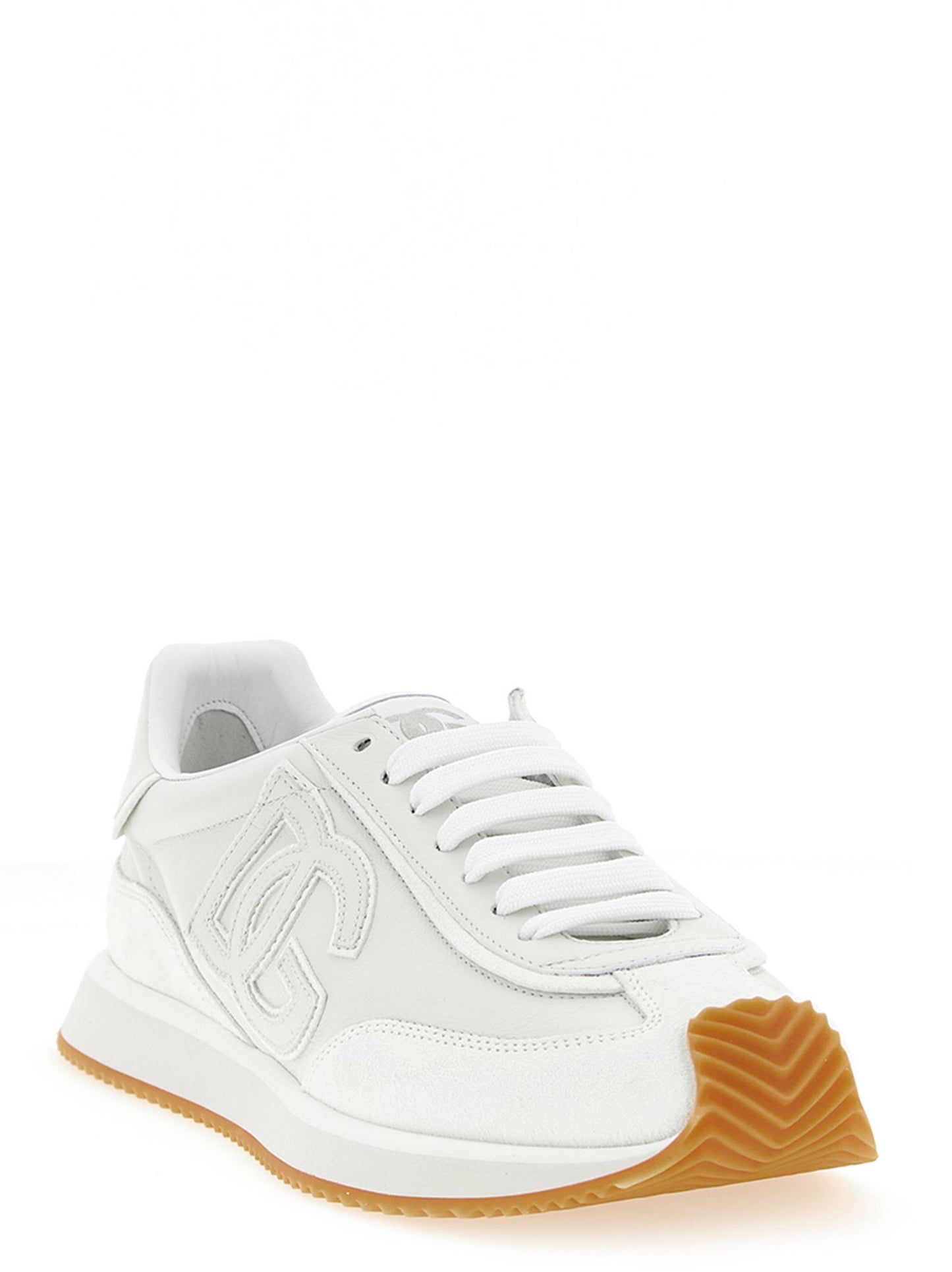 Sneakers by Dolce & Gabbana for men in tu & calfskin leather white features an versatile design from the Men's Low Top TU & Calfskin Leather Sneakers collection, highlighting a versatile low-top style for a premium, high-fashion look.