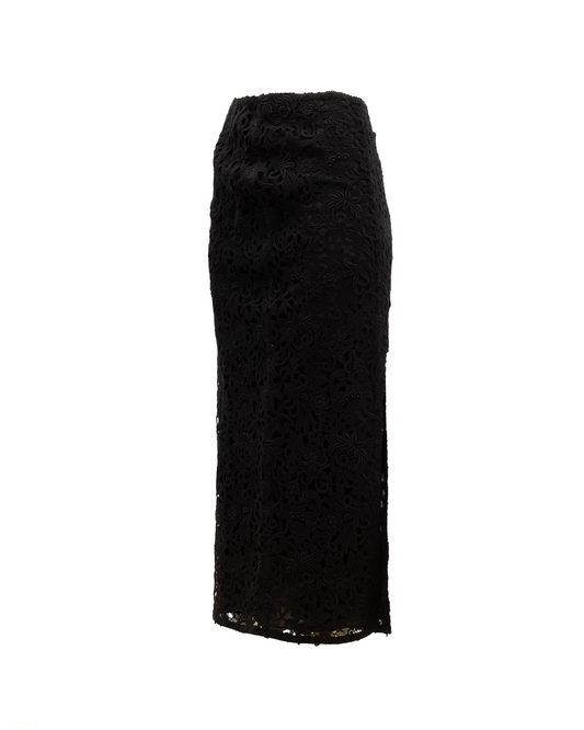 Valentino Garavani Women Midi Skirt with Floral Lace