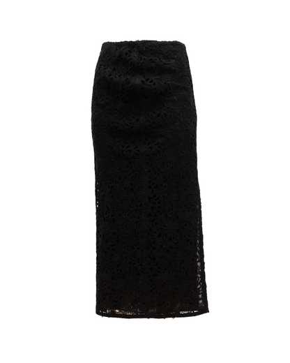 Valentino Garavani Women Midi Skirt with Floral Lace