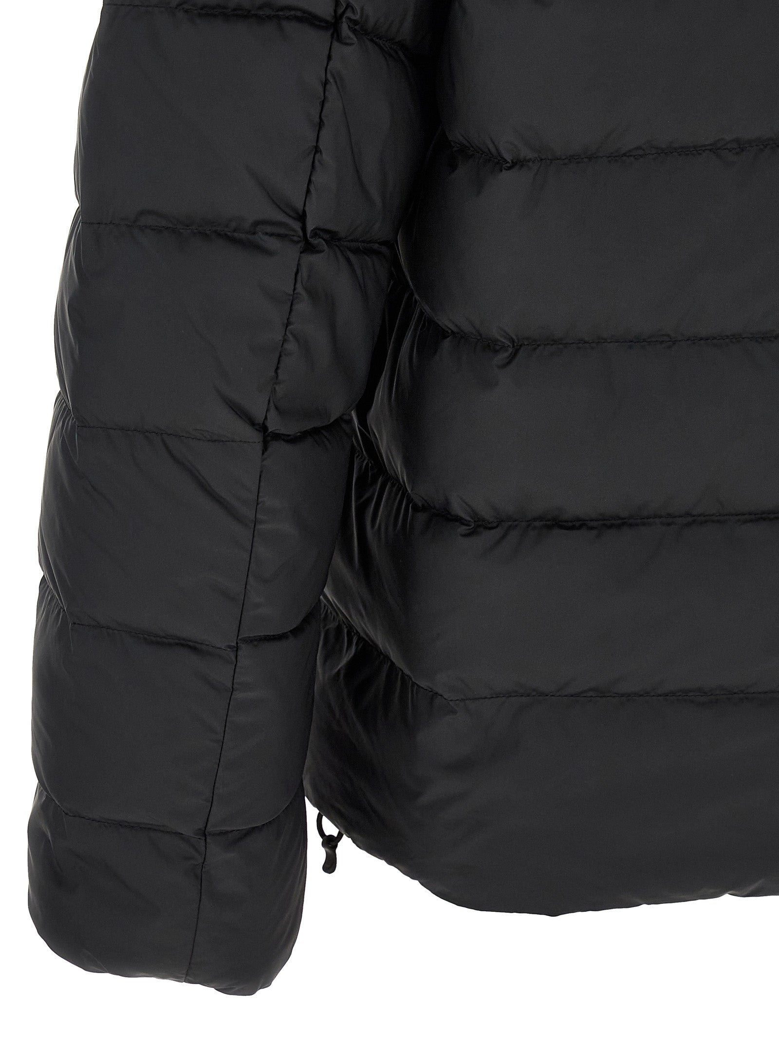 Puffer Jacket by Polo Ralph Lauren for men in polyester black features a city-ready silhouette, detailed with insulated and a city-ready .