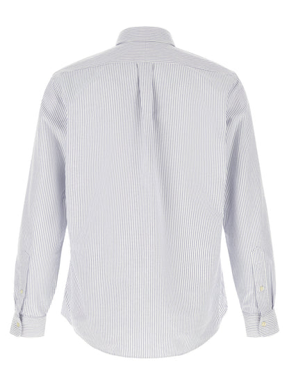Shirt by Polo Ralph Lauren for men in cotton multicolor, patterned & striped showcases a sleek silhouette, elegantly detailed with a sleek split button-down-collar neckline and for a sleek finish.
