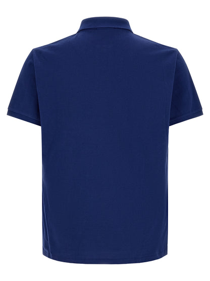 Polo Shirt by Polo Ralph Lauren for men in cotton blue showcases a enviable silhouette, featuring a refined and for a enviable finish.