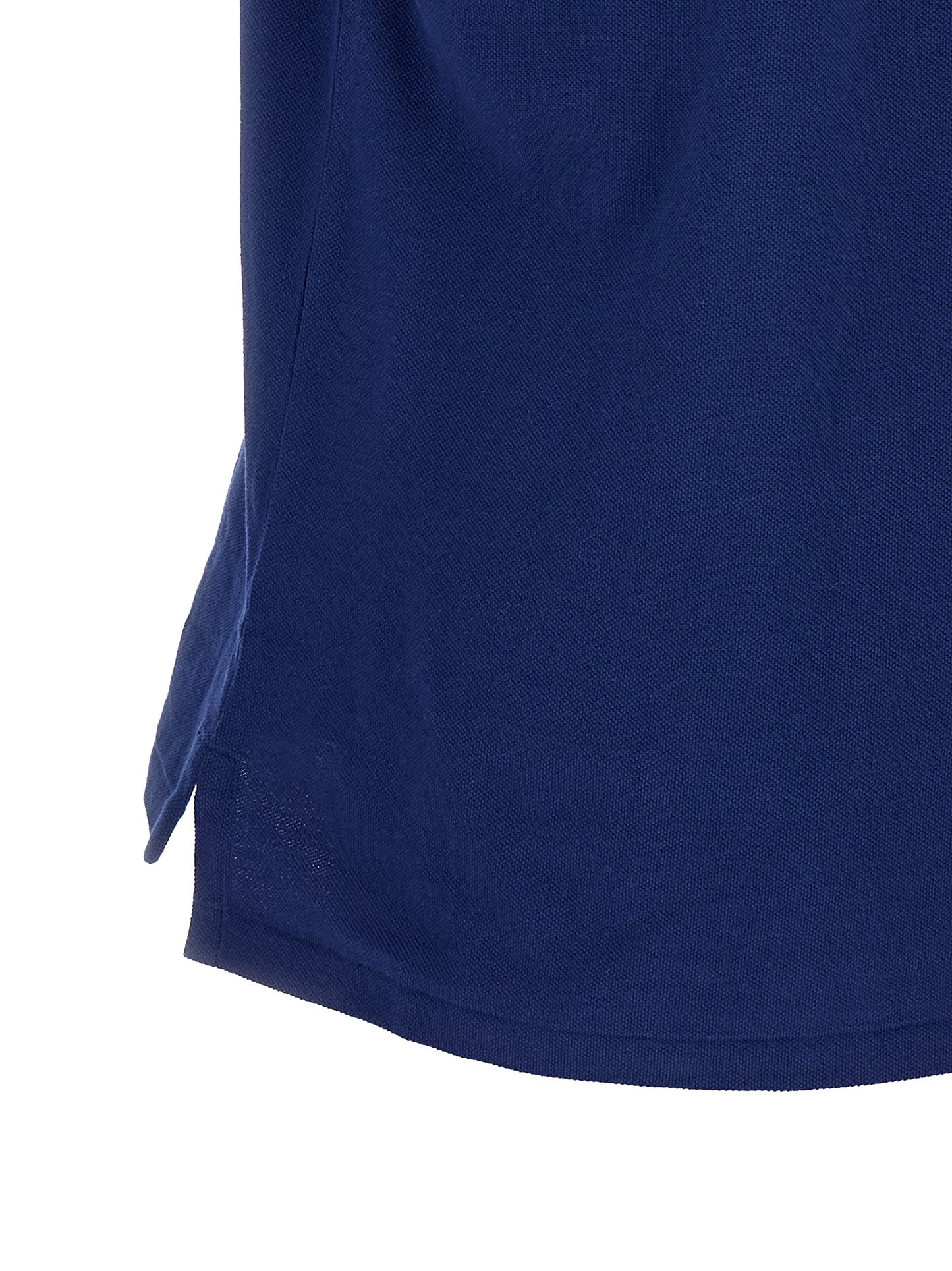 Polo Shirt by Polo Ralph Lauren for men in cotton blue presents a crisp silhouette, artfully detailed with a crisp and crisp .